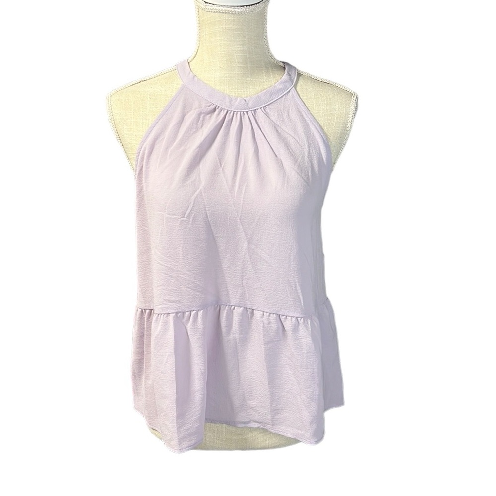 NWT Hippie Rose Sleeveless Blouse Tank Top Halter Purple Juniors Size L